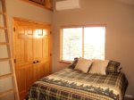 Upper level bedroom 4 with queen bed, lofted full bed